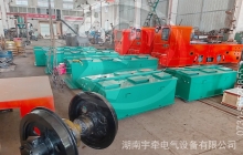 一批8吨蓄电池湘潭电机车及配套配件出口海外